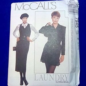 McCall's jumper jacket skirt blouse 8-12